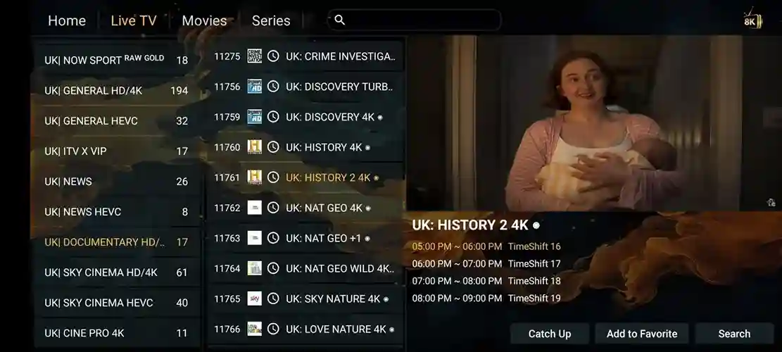Preview 6 - Live & VOD IPTV Premium IPTV Subscription